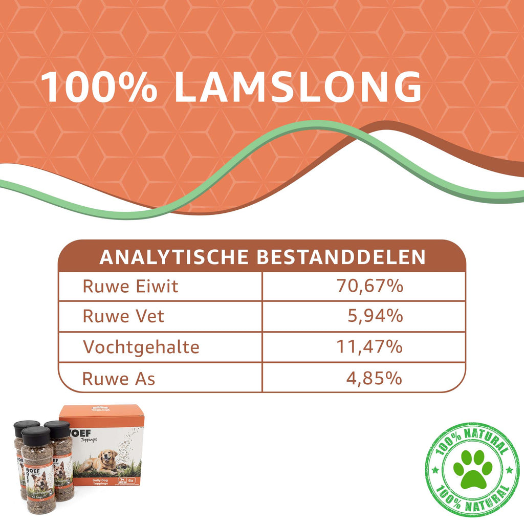 Hondenvoer Toppings - Lams Smaak