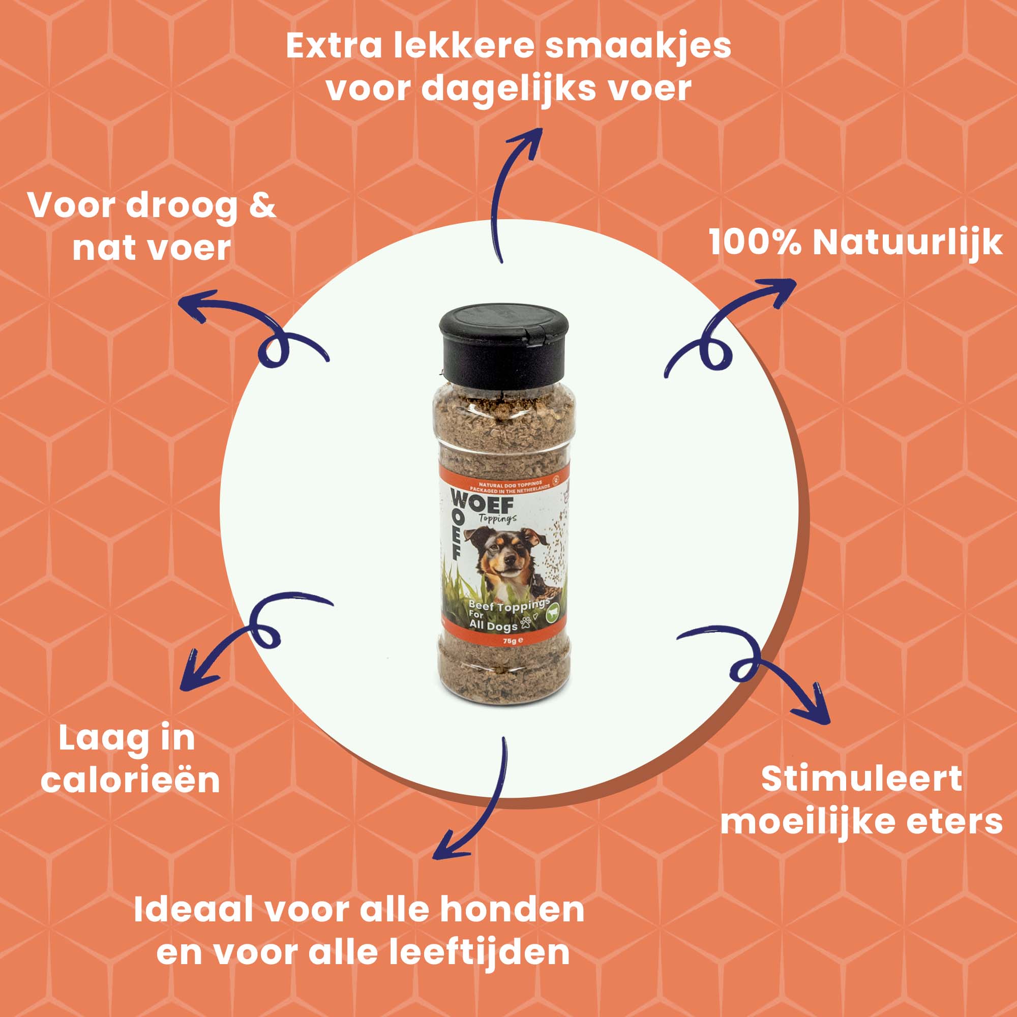 Hondenvoer Toppings - Rund Smaak